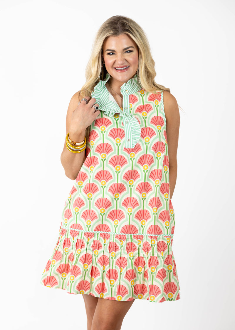 Shell-ebrate Coral Mini Dress