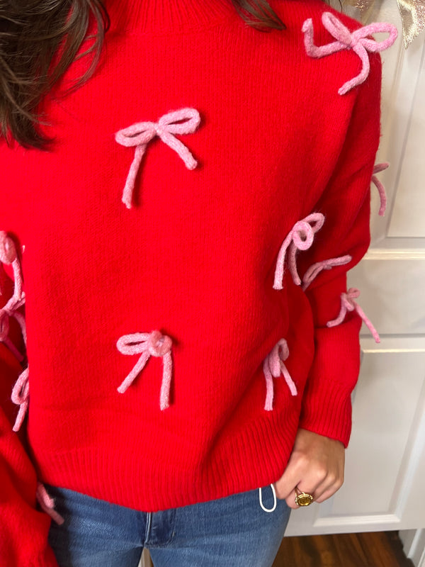 Cherry Bow Sweater