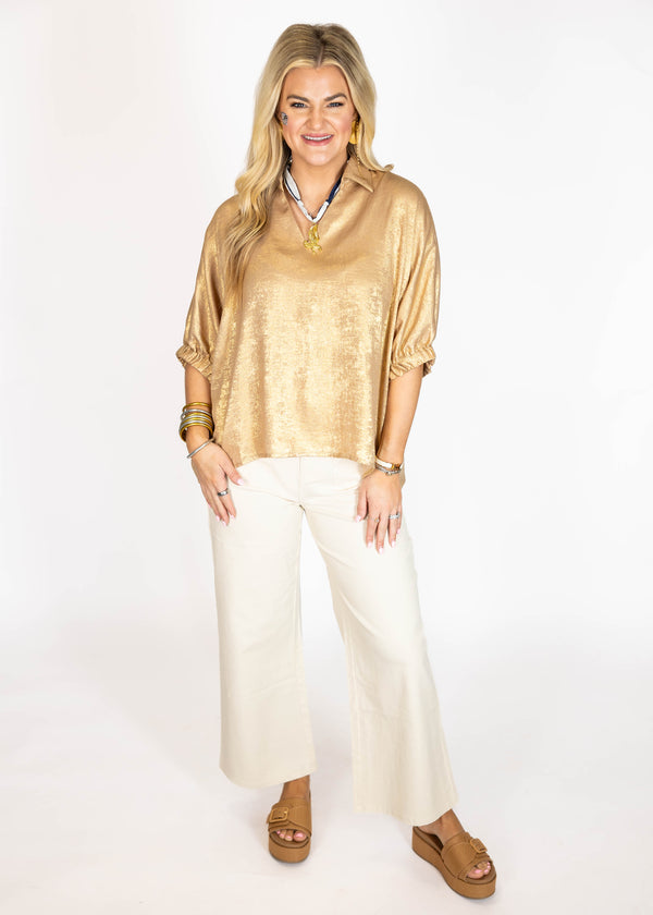 Gold Shimmer Blouse