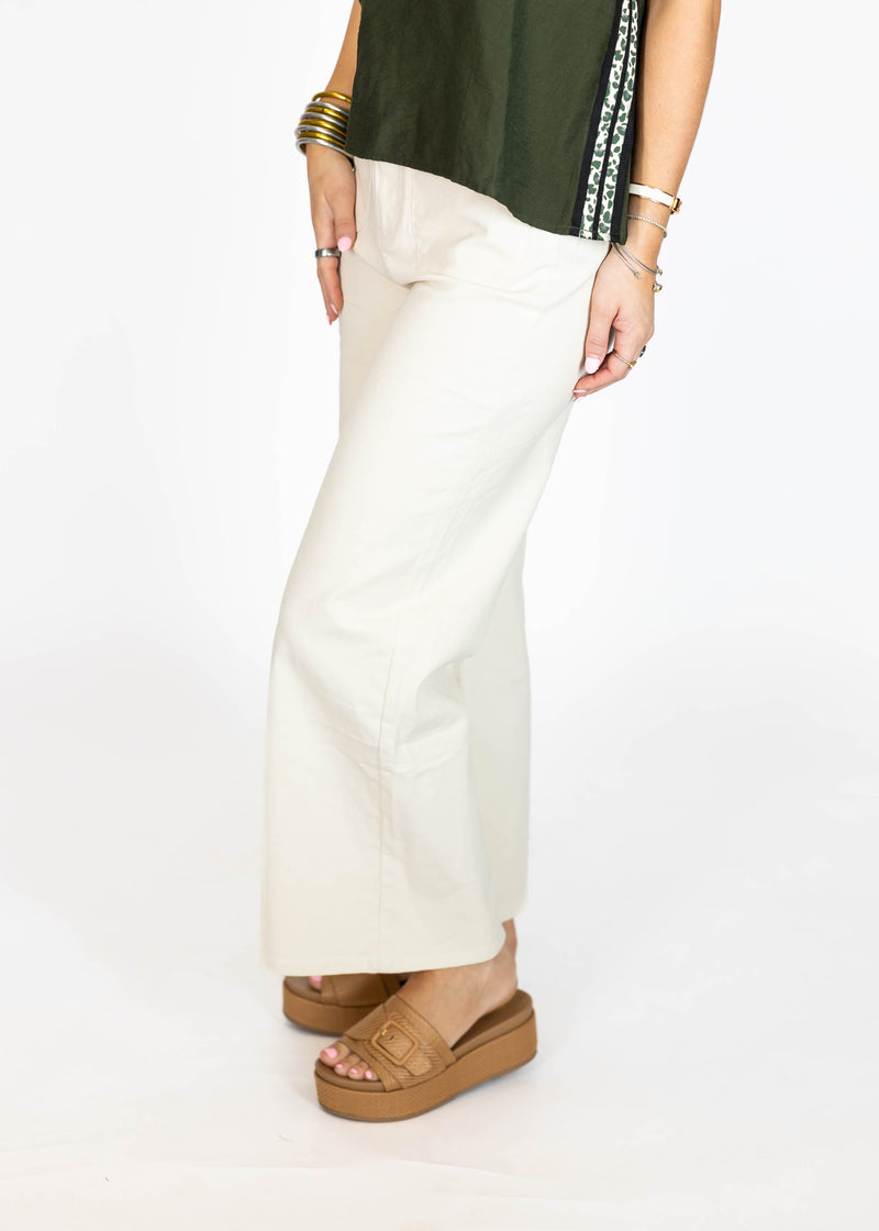 Ivory Front Pocket Pants