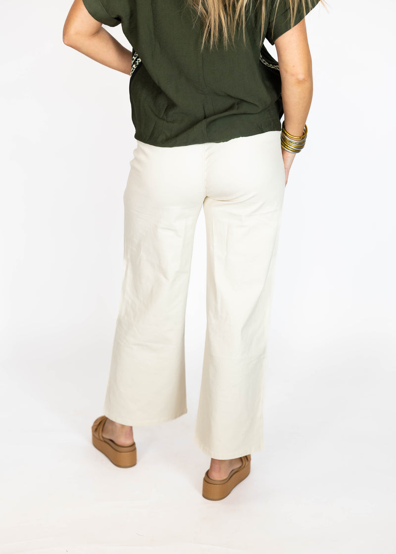 Ivory Front Pocket Pants