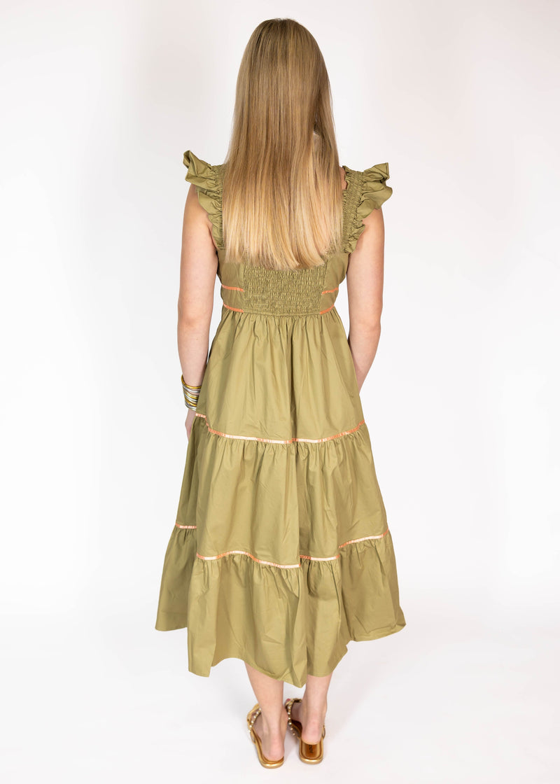 Moss Green Midi Dress