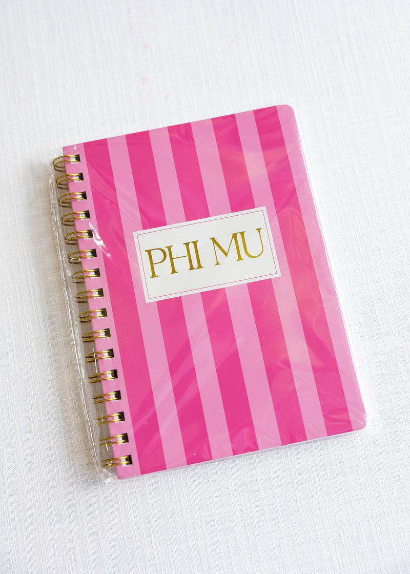 Stripe Sorority Notebook