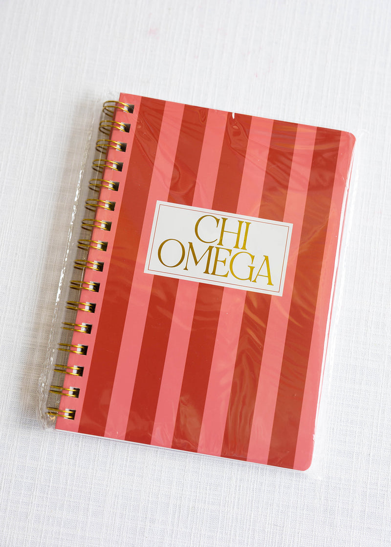 Stripe Sorority Notebook