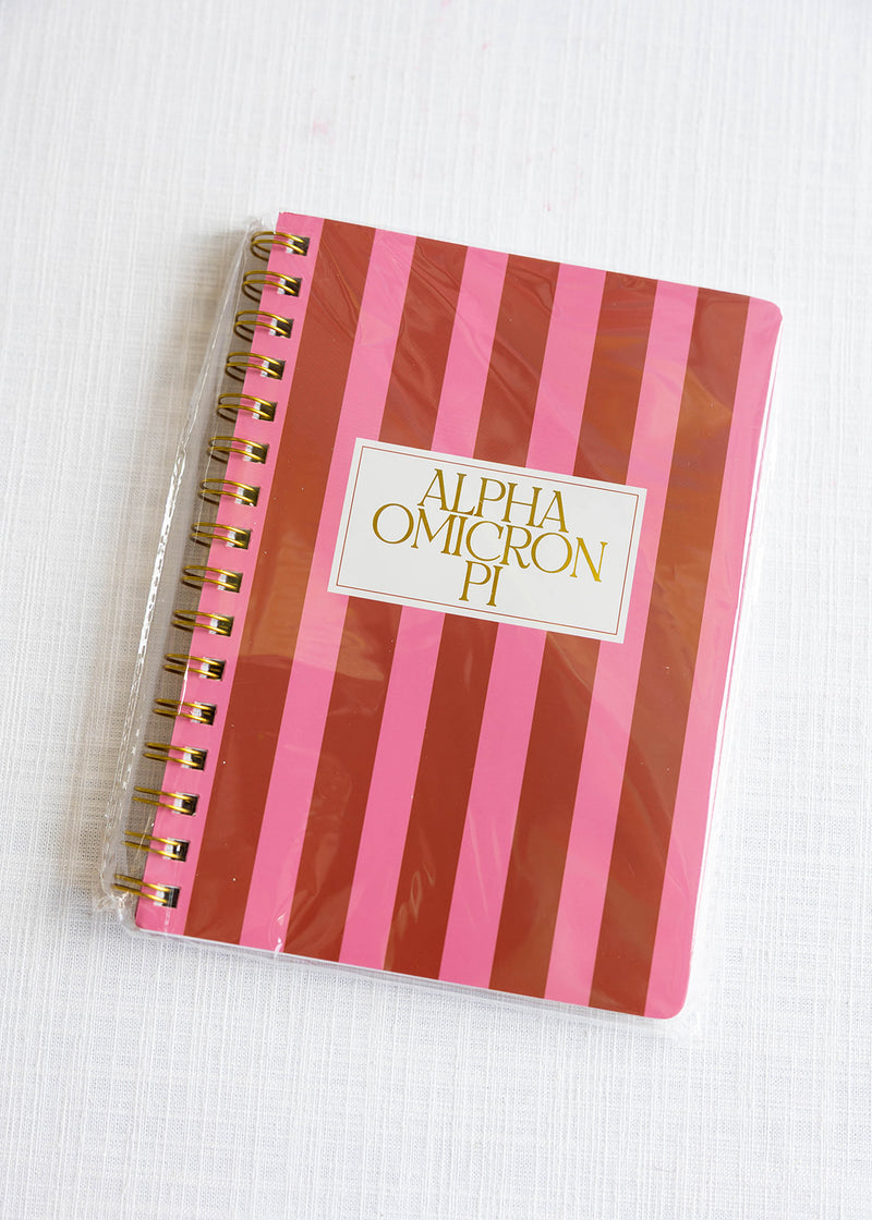 Stripe Sorority Notebook