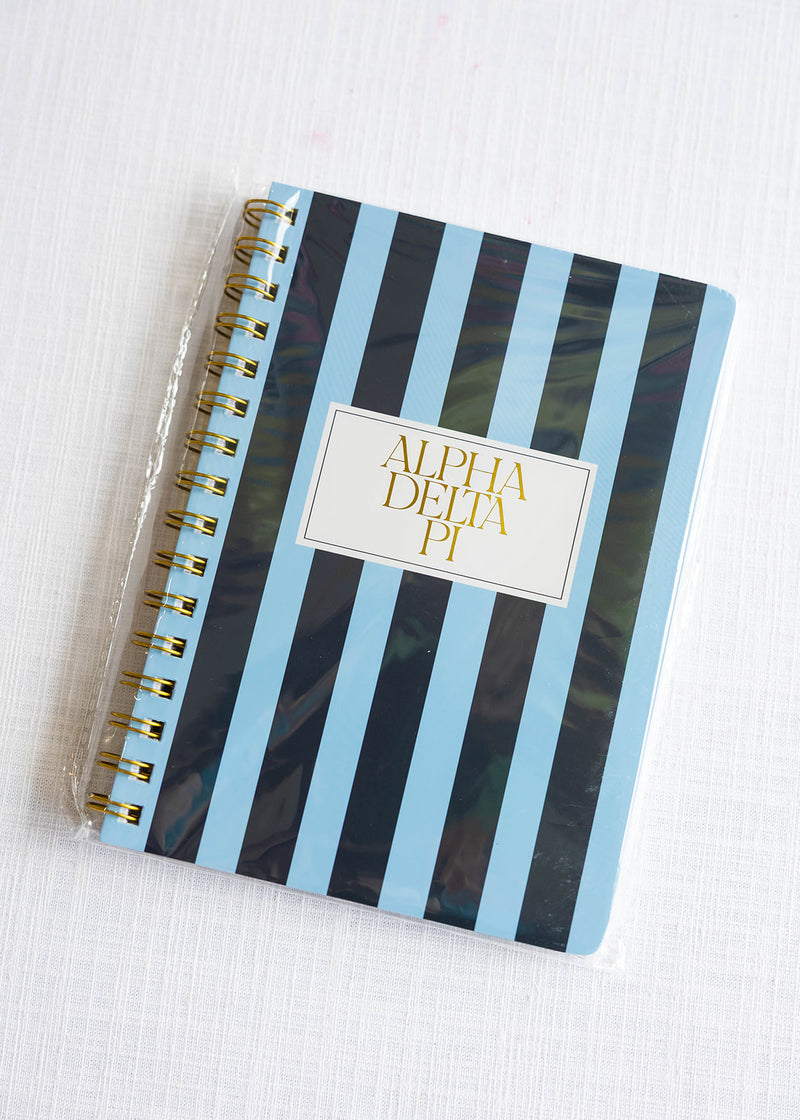 Stripe Sorority Notebook