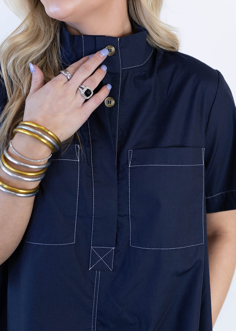 Nellie Navy Mini Dress