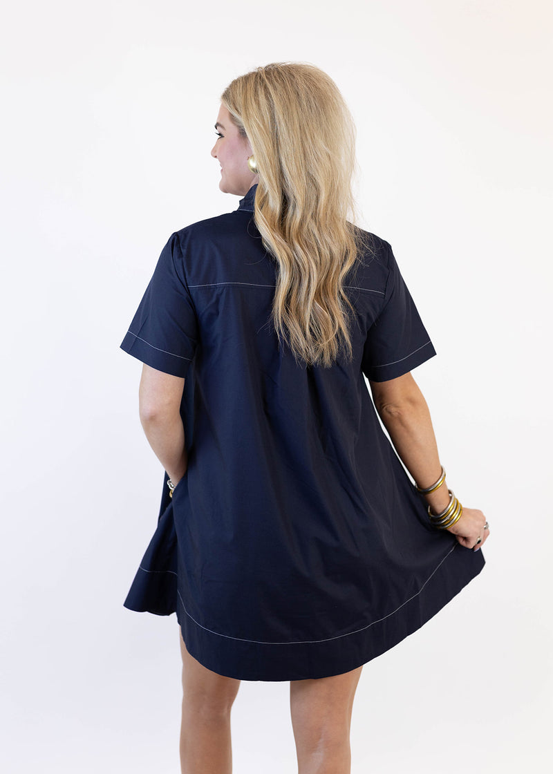Nellie Navy Mini Dress