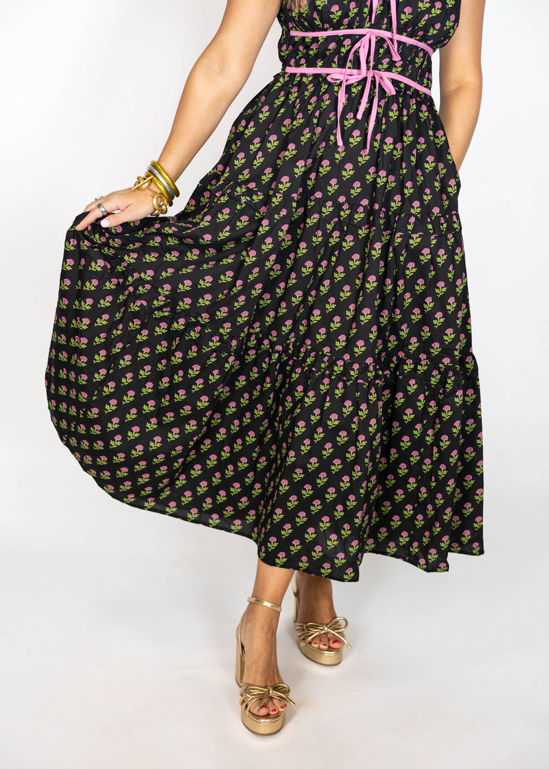 Pop Of Pink Midi Dress