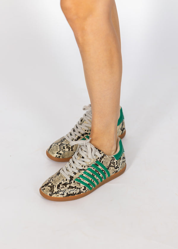 Stevie Sneakers: Green Snake