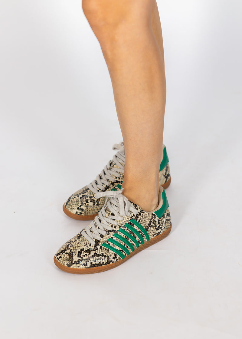 Stevie Sneakers: Green Snake