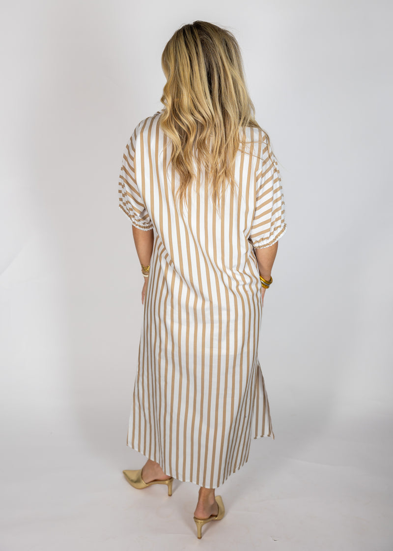 Blakely Striped Drop Shoulder Dress