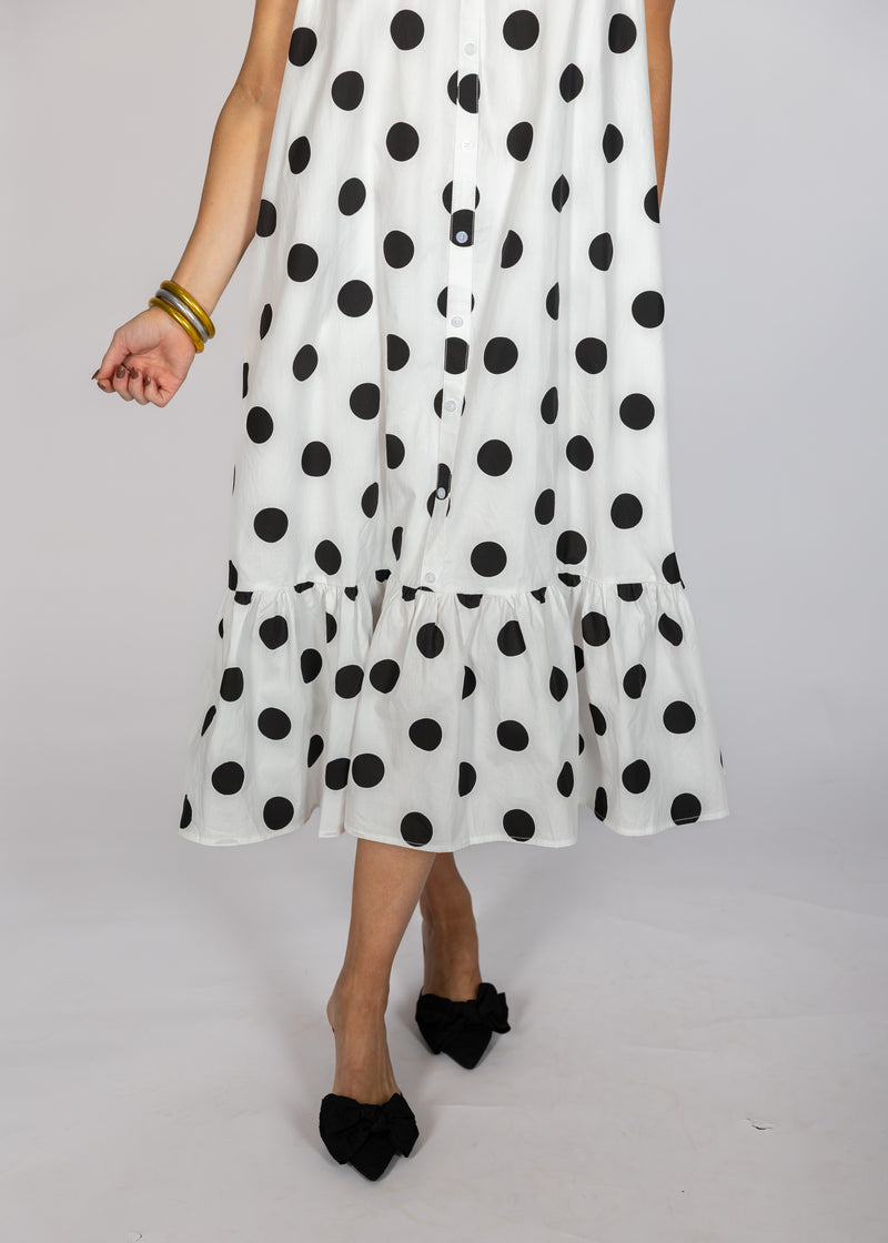 Polka Dot Midi Dress