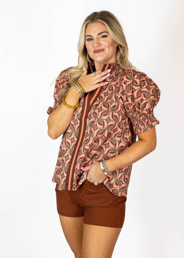 Terra Cotta Pattern Top