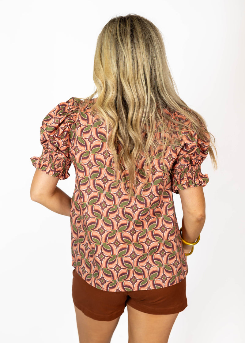 Terra Cotta Pattern Top