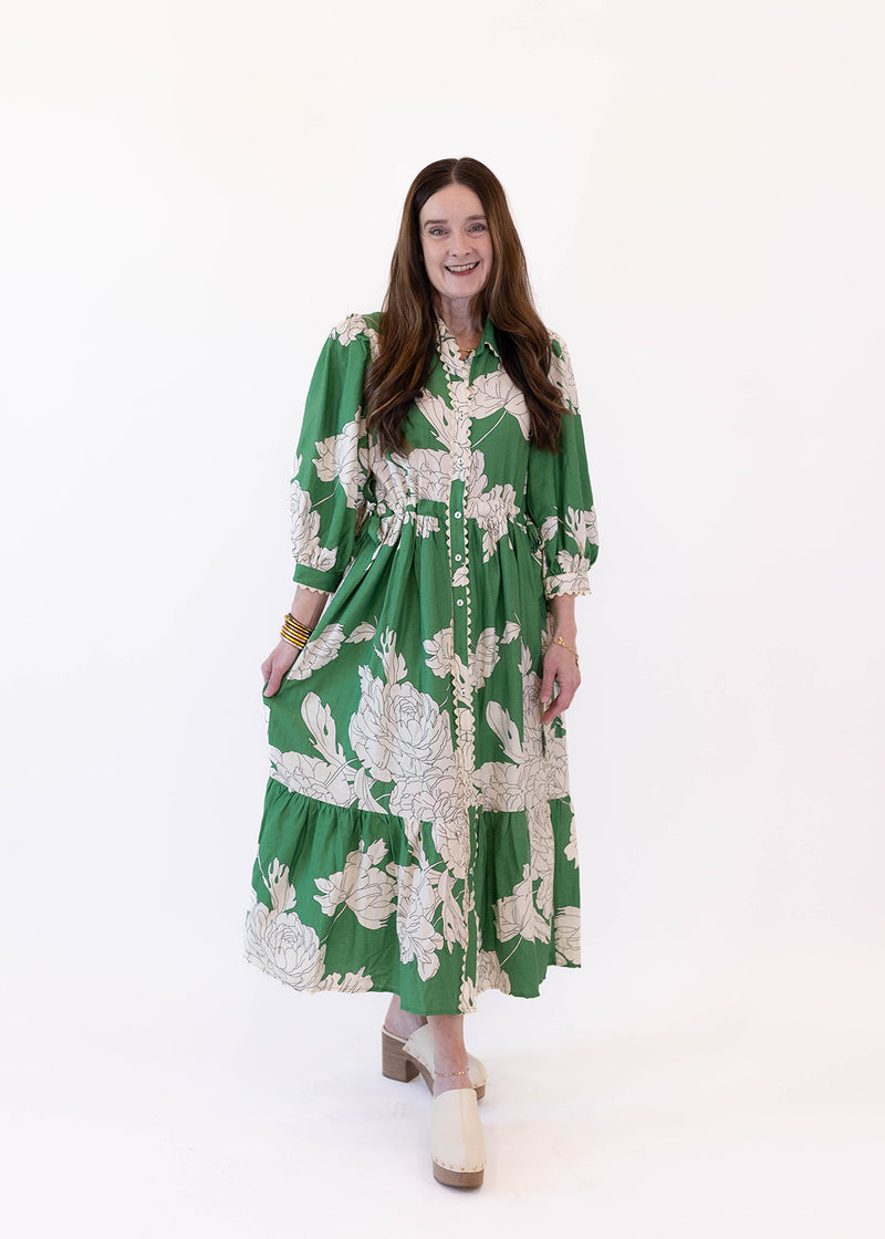 Green Gaze Midi Dress