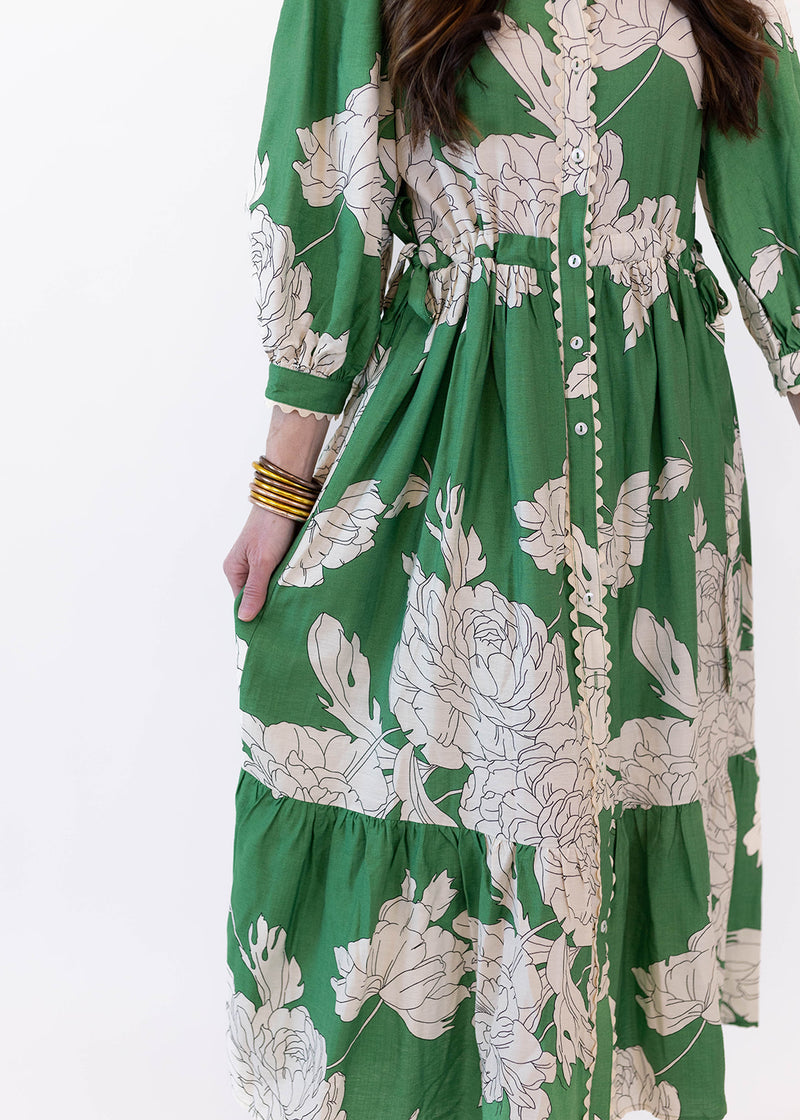 Green Gaze Midi Dress