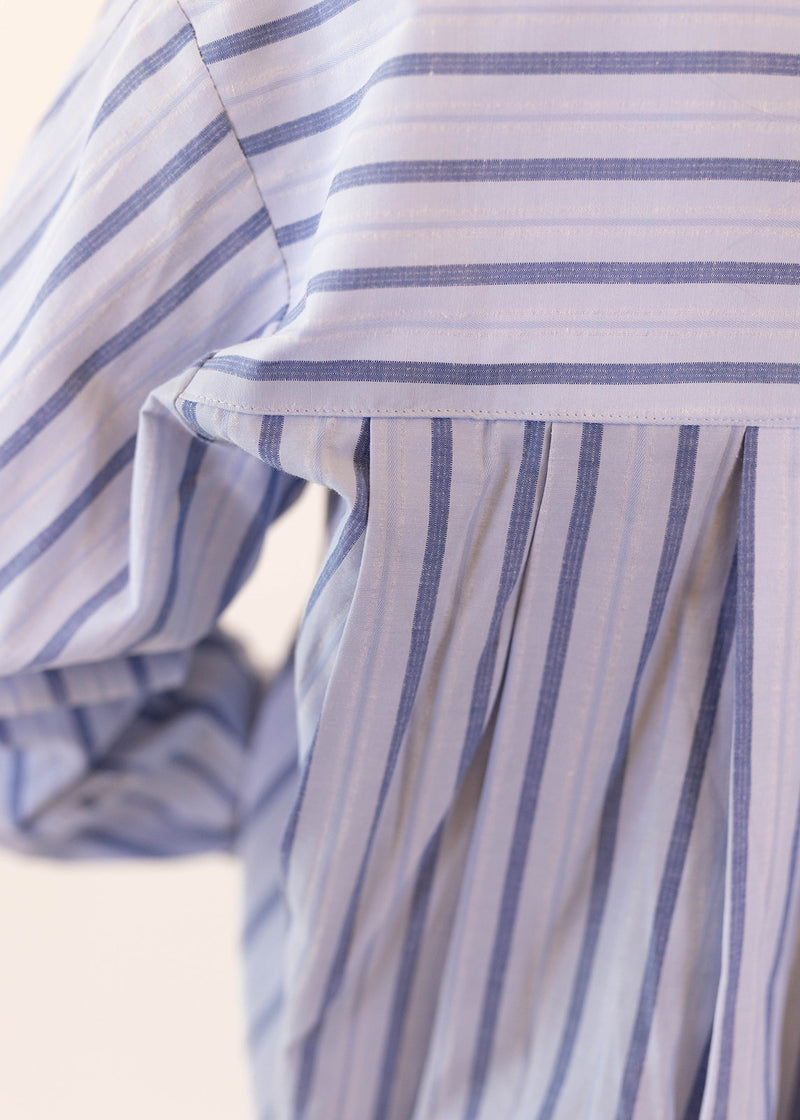 Sky Blue Striped Top