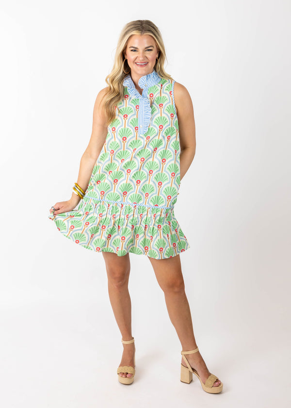 Shell-ebrate Green Mini Dress