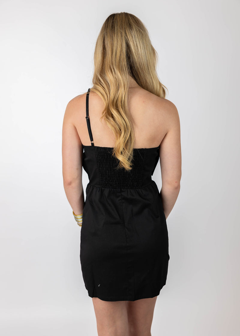 Knotted Flower Mini Dress