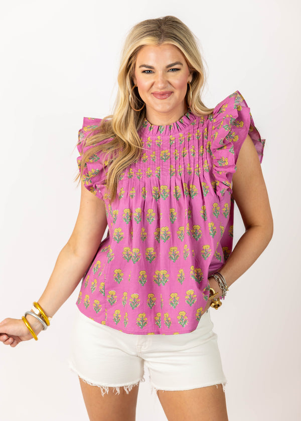 Orchid Floral Top