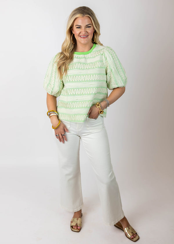 Lime Textured Top