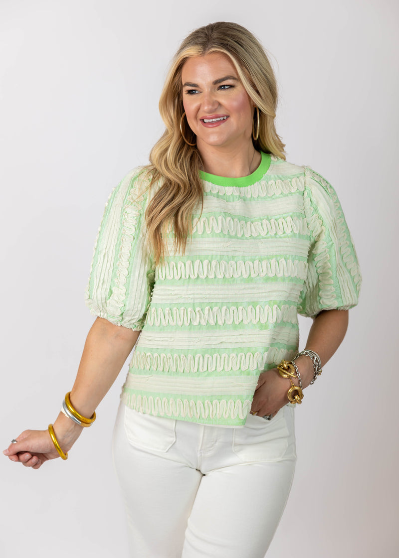 Lime Textured Top