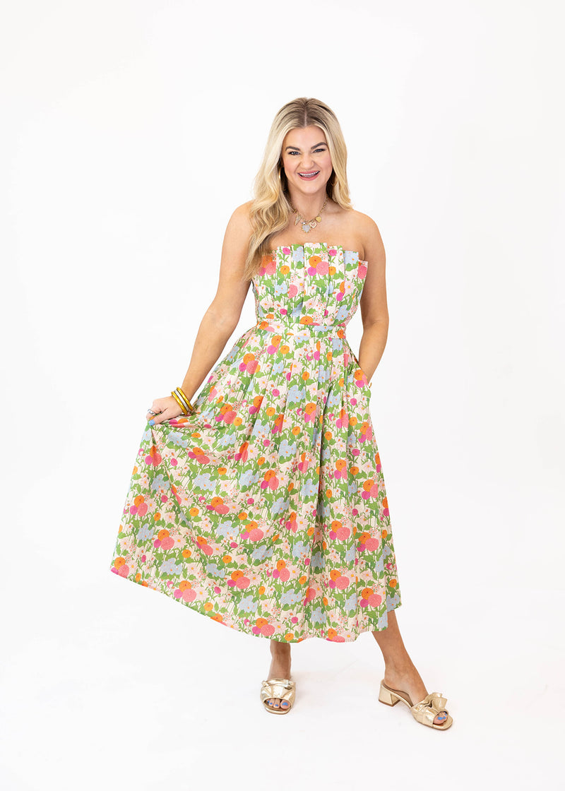 Wild Flower Midi Dress