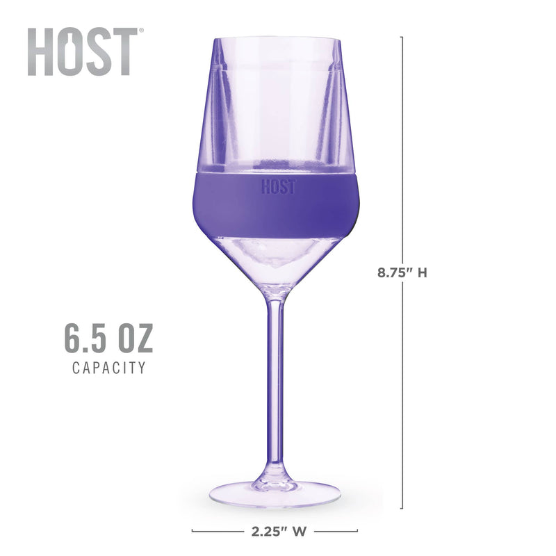 Wine FREEZE™ Stemmed Cooling Cups in Tinted Colors Set of 4