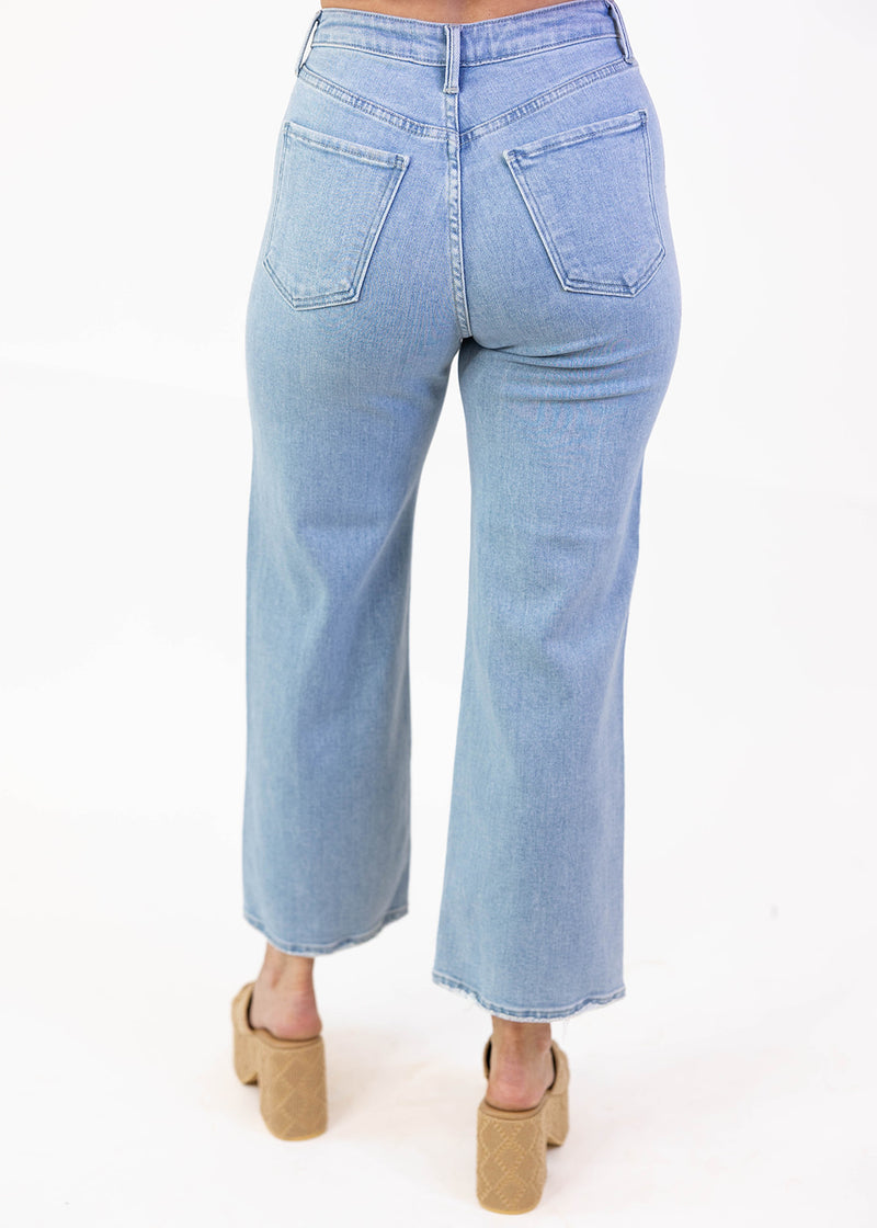 Light Wash Cargo Pocket Jeans