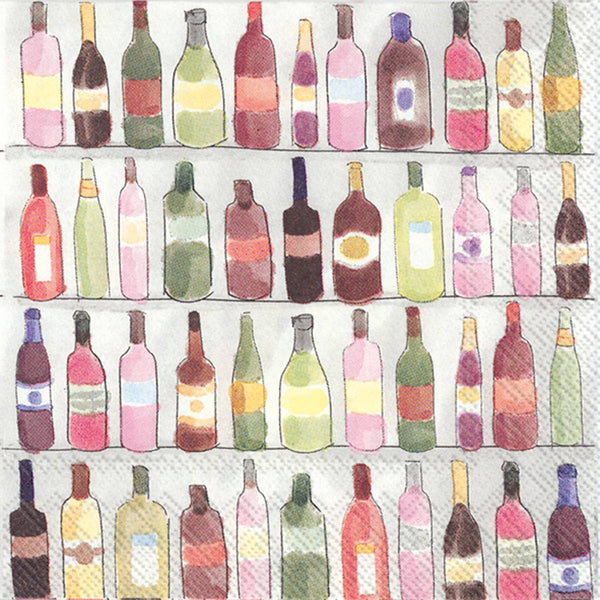 Wine Shelves Napkins
