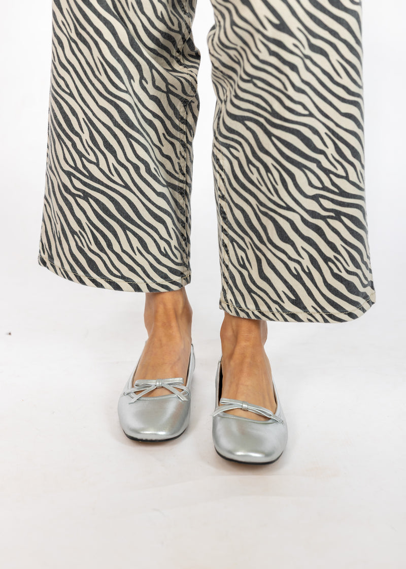 Silver Bow Mary Jane