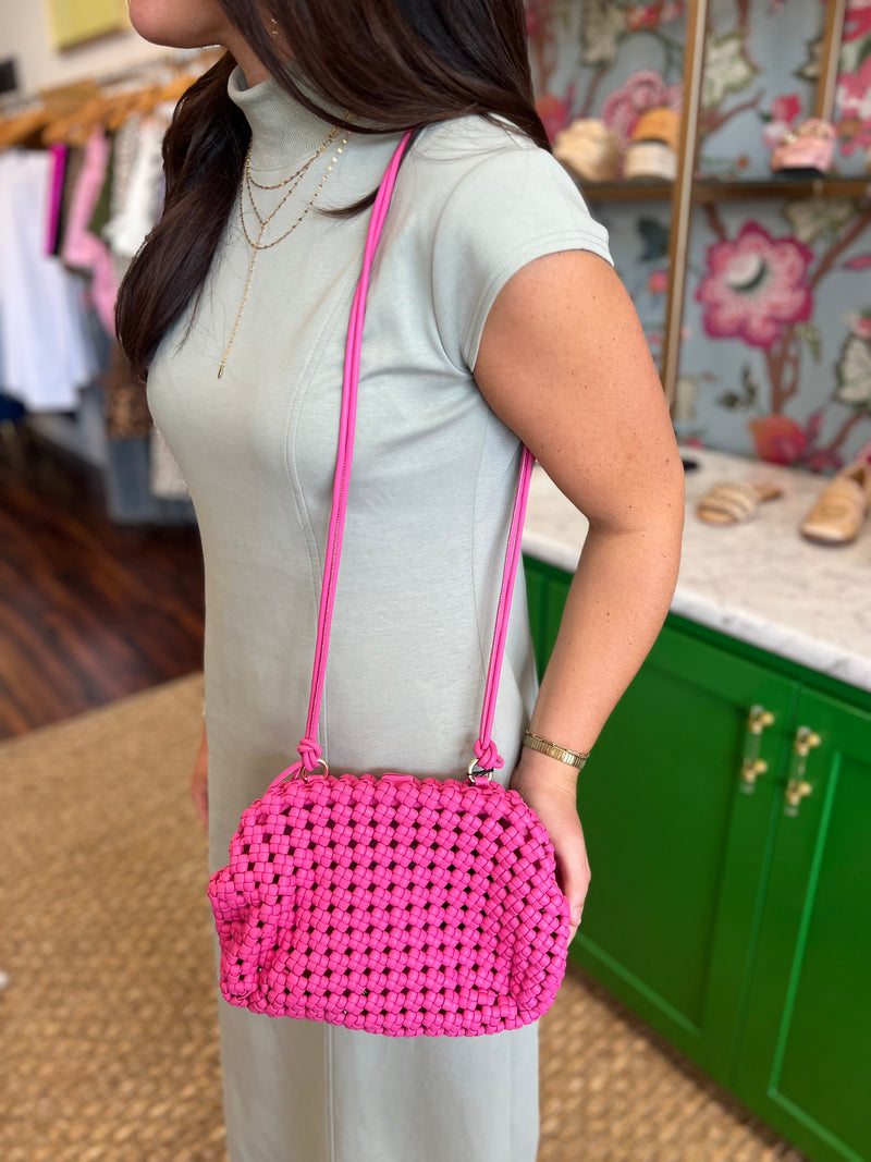 Fuchsia Braid Purse