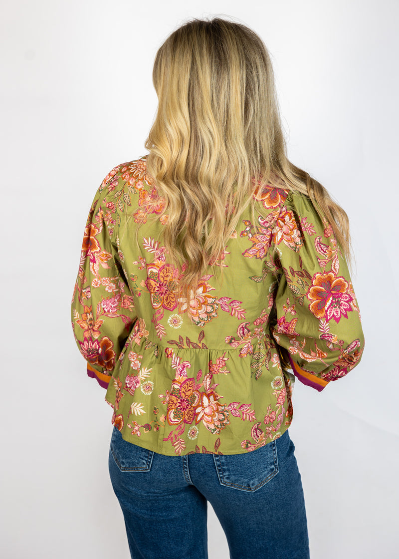 Olive Occassion Top