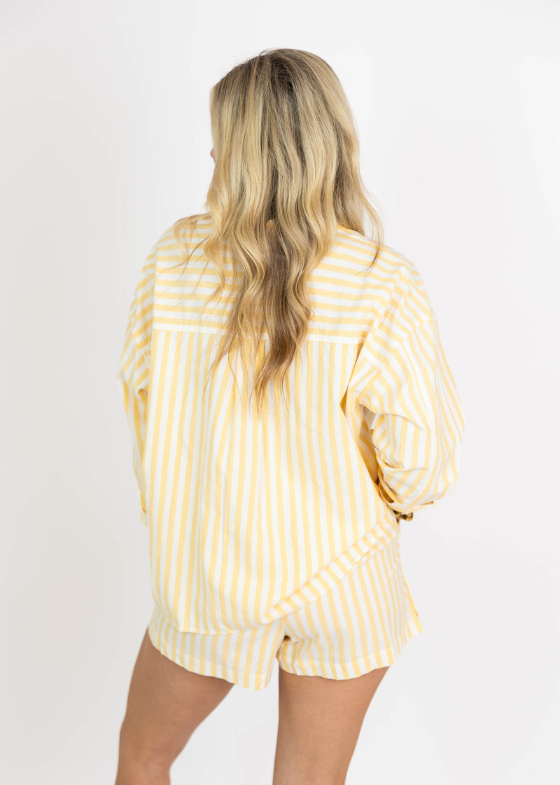 Lemon Stripe Shorts