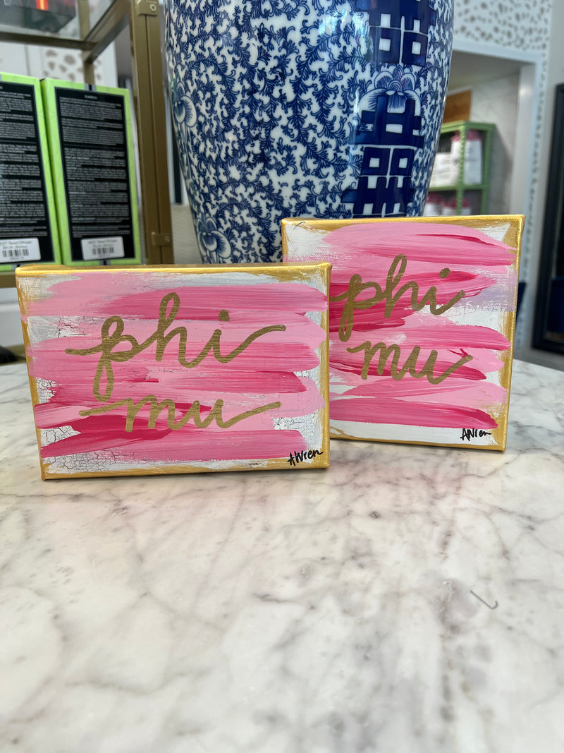 Sorority Painted Canvas