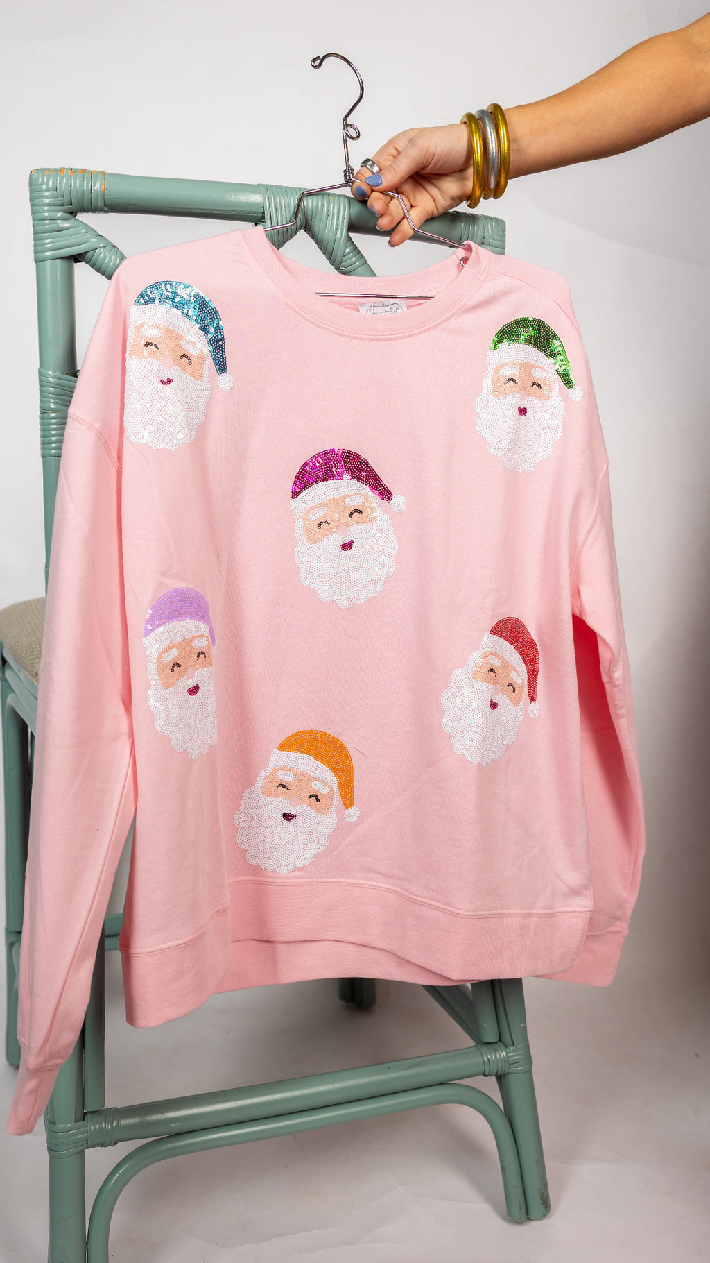 Sparkle Santa Sweatshirt – Dish and Lily Statesboro