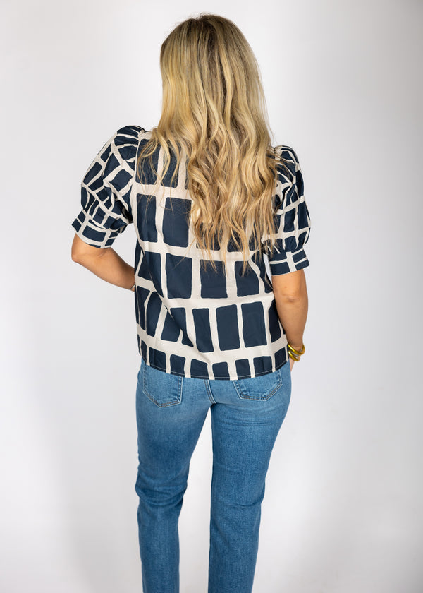 Navy Tile Top