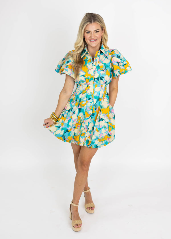 Poolside Color Mini Dress