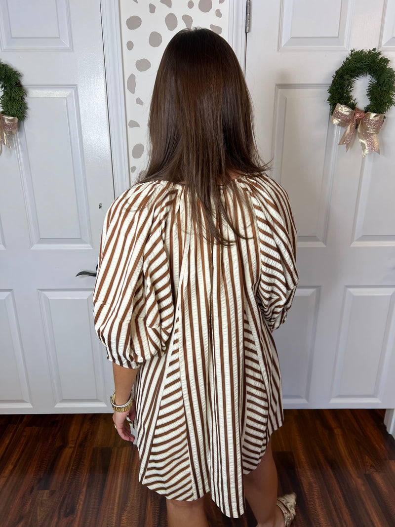 CoCo Stripe Mini Dress