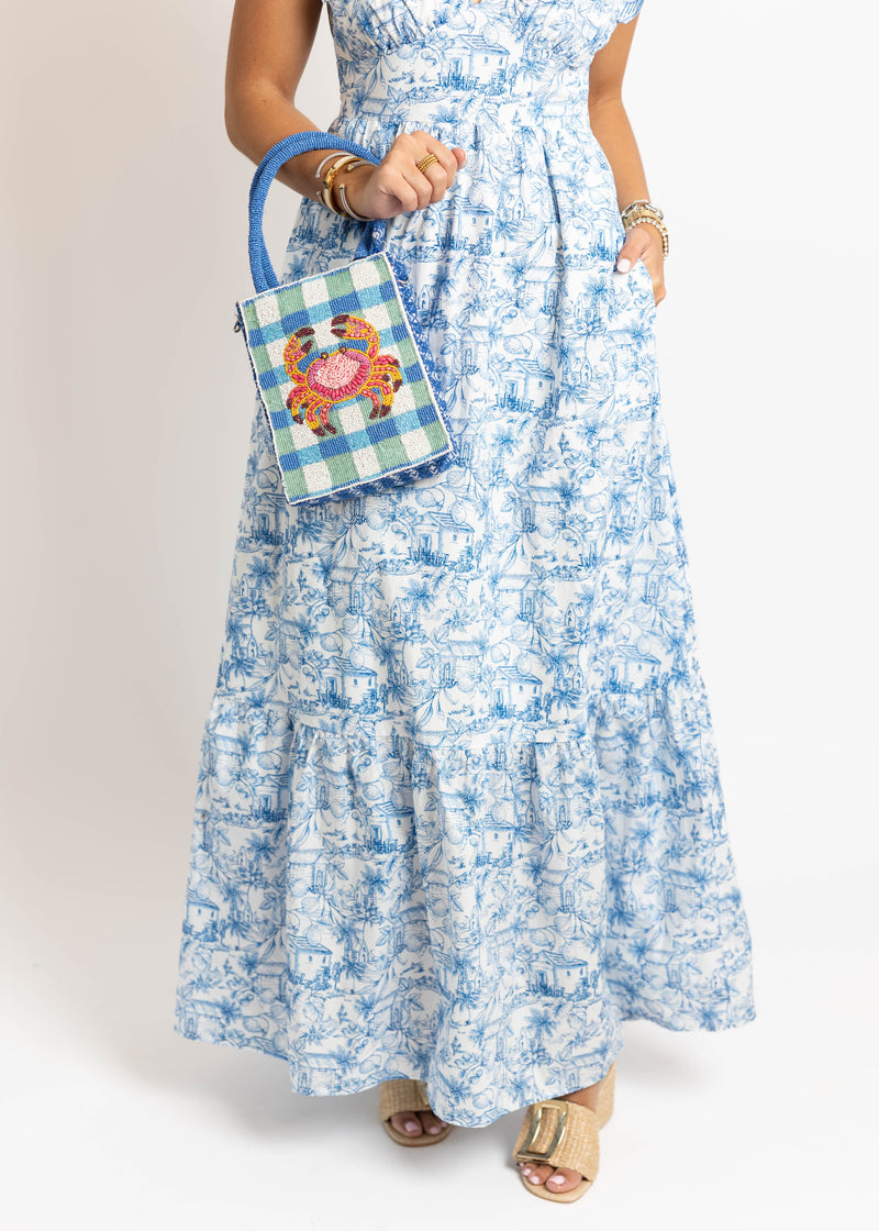 French Blue Maxi Dress