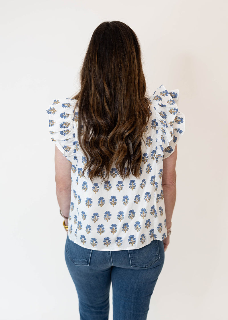 Blue Cluster Top