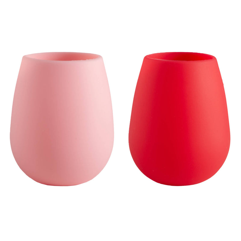 Cherry + Blush | Fegg | Silicone Unbreakable Glasses: Pink gloss