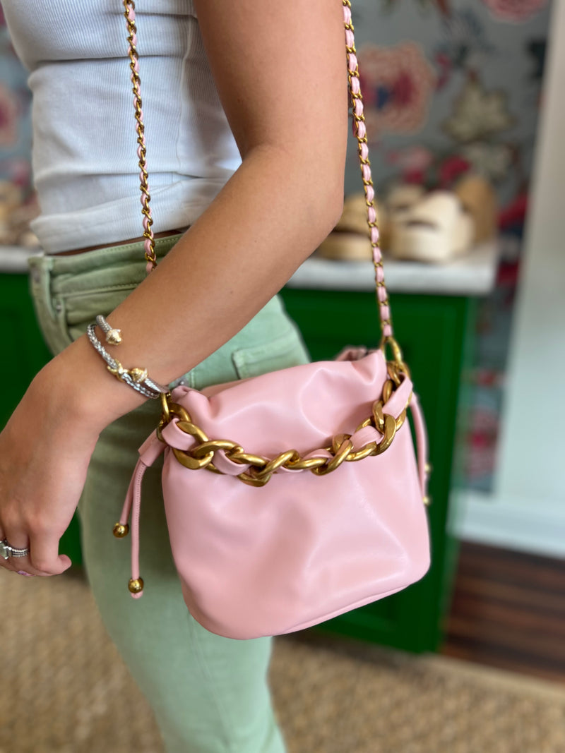 Mini Bucket Bag: Pink
