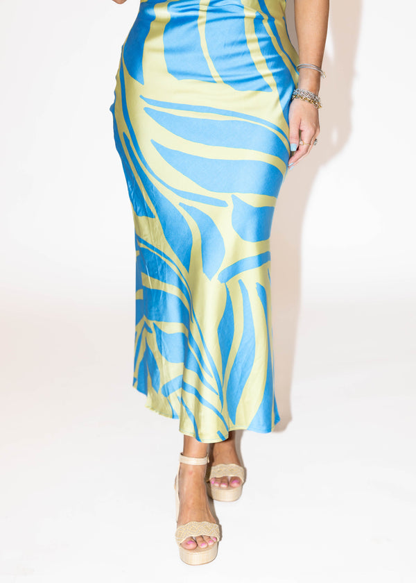 Ocean Waves Midi Dress: Medium & Large
