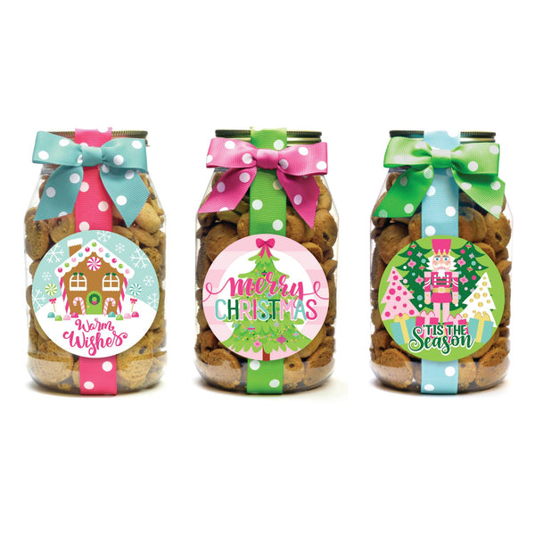 Christmas Cookie Jar (Quart): Chocolate Chip