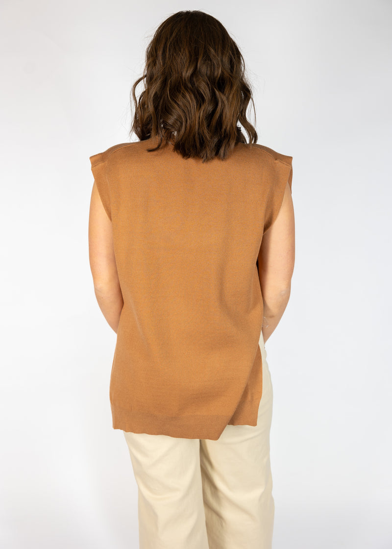 Camel High/Low Sweater