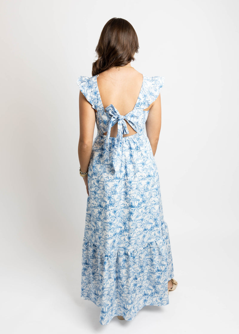 French Blue Maxi Dress