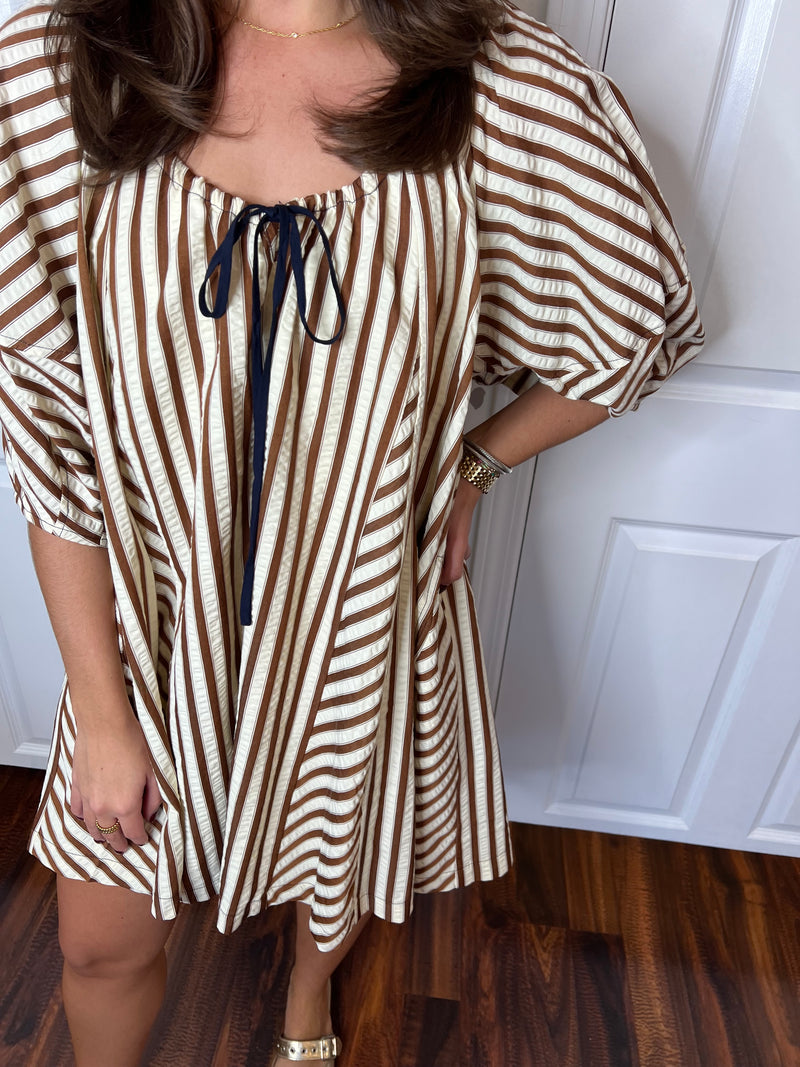 CoCo Stripe Mini Dress