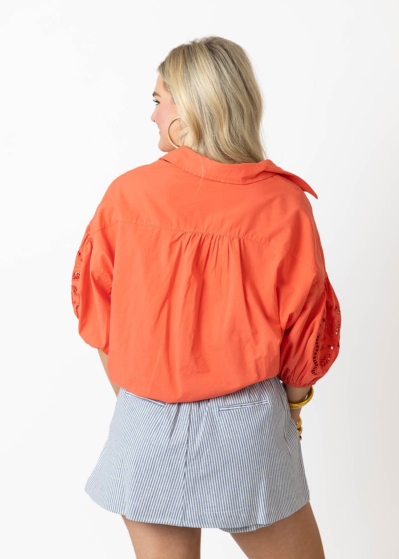 Coral Orange Top